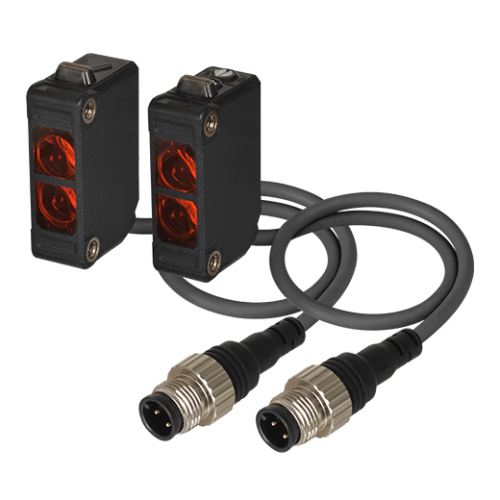 Sensor, Photo, Oil Proof, Through beam, 10M Sensing distance, Cable Connetor Type, Light & Dark On, NPN Output, 10-30 VDC