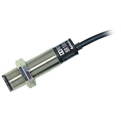 Autonics Photo Sensor, Diffuse Reflective, M18 Round Brass, 200mm sensing, Light & Dark On, NPN Output, 12-24 VDC