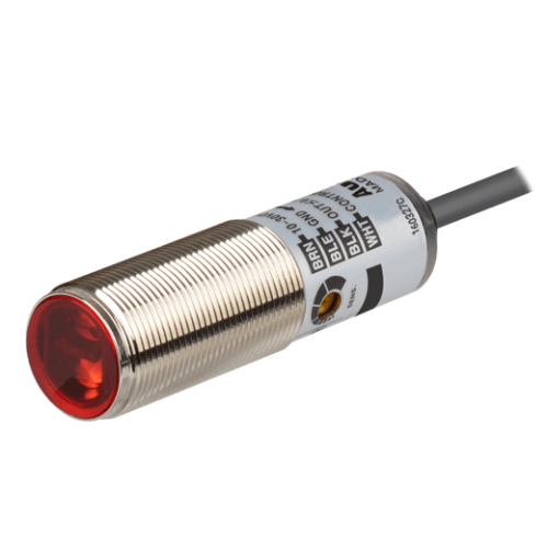 Sensor, Photo, Stainless steel 316L body, Diffuse reflective, 100mm Sensing Distance, Light & Dark On, PNP Output, 10-30 VDC