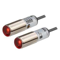 Sensor, Photo, Stainless steel 316L body, Through beam, 20M Sensing Distance, Light & Dark On, NPN Output, 10-30 VDC