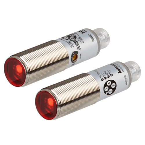 Sensor, Photo, Stainless steel 316L body, Through beam, 30M Sensing Distance, Light & Dark On, NPN Output, Connector type, 10-30 VDC