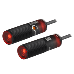 Sensor, Photo,Plastic body, Through beam, 5M Sensing Distance, Light & Dark On, NPN Output, 10-30 VDC