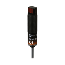 Sensor, Photo, Plastic body, Side sensing type, Diffuse reflective, 100mm Sensing Distance, Light & Dark On, NPN Output, 10-30 VDC
