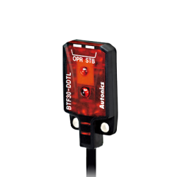 Autonics Photo Sensor, Background Supression Diffuse, 15mm Sensing Distance, Dark On, NPN Output, 12-24VDC