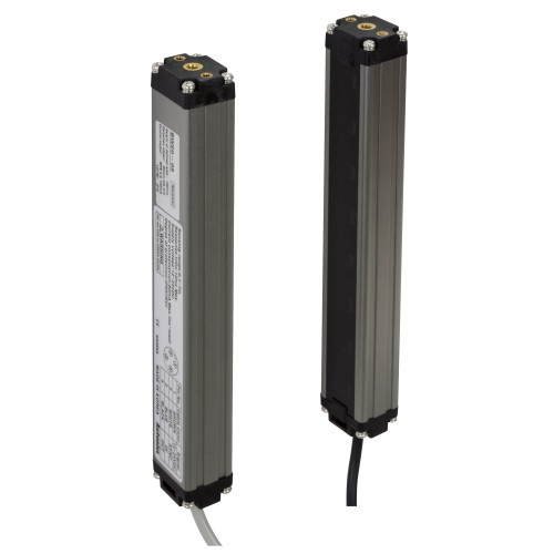 Sensor, Area, Aluminum housing NPN open collector output. 36 number of optical axes & 20mm pitch optical axis , 700mm sensing height, 12 - 24 VDC Sensor, Area, Aluminum housing NPN open collector output. 36 number of optical axes & 20mm pitch optical axis , 700mm sensing height, 12 - 24 VDC