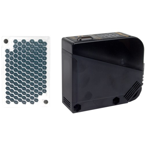 Autonics Photo Sensor, Retroreflective, 5m Sensing, Light & Dark On, NPN & PNP Output, 12-24 VDC Autonics Photo Sensor, Retroreflective, 5m Sensing, Light & Dark On, NPN & PNP Output, 12-24 VDC