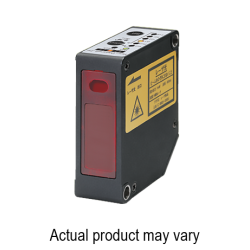 Displacement sensor, built in amplifier, 120mm+/- 60mm measurement range, NPN & RS422, Class 2 laser, 12 - 24VDC, 2m cable