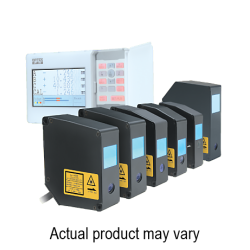 CD5 amplifier, 4.3" display with 10-key pad, 3 sensors connectable, NPN, +/-10V & 4~20mA, RS-232C/USB, 12 - 24VDC
