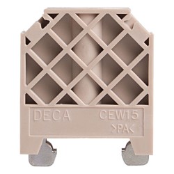 End bracket for CDU2.5M, CDU4M, T8xH28xW30.7mm, 20pcs package