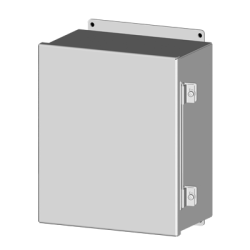 SCE Stainless steel junction enclosure, 0.063" 304, H10 x W8 x D4", Wall mounting & Screw Locking, NEMA 4X