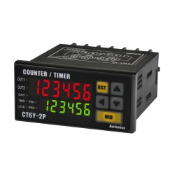 Autonics Counter & Timer, W72xH36mm, 6 digit LED, 2 Preset, 2 Relay & 1 NPN Output,  RS485 Communication output, 100-240 VAC