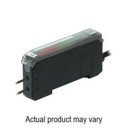 Fiber amplifier sensor, IP50, Master, 8-digit display, White LED, NPN, M8 connector