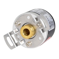 Encoder, Incremental, ø40mm, 10mm Hollow Shaft, 120 PPR, A,B,Z, NPN open collector output, 12-24VDC Encoder, Incremental, ø40mm, 10mm Hollow Shaft, 120 PPR, A,B,Z, NPN open collector output, 12-24VDC