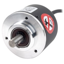 Encoder, Incremental, ø50mm, 8mm Shaft, 1 PPR, A,B,Z, Totem pole output, 12-24VDC Encoder, Incremental, ø50mm, 8mm Shaft, 1 PPR, A,B,Z, Totem pole output, 12-24VDC