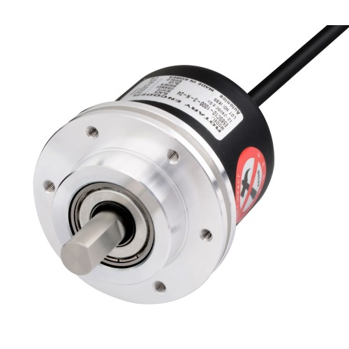 Encoder, Incremental, Clamping 10mm Shaft, 10200PPR, ABZ phase, Voltage output, 12-24 VDC