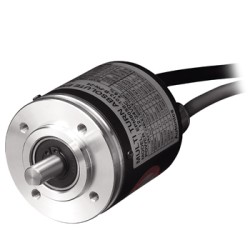 Encoder, Multi-turn Absolute, ø50mm, 8mm Shaft, 10 bit/rotation, 13 bit/8192 rotations, Binary code, Parallel NPN Open Collector Output, 12-24 VDC Encoder, Multi-turn Absolute, ø50mm, 8mm Shaft, 10 bit/rotation, 13 bit/8192 rotations, Binary code, Parallel NPN Open Collector Output, 12-24 VDC