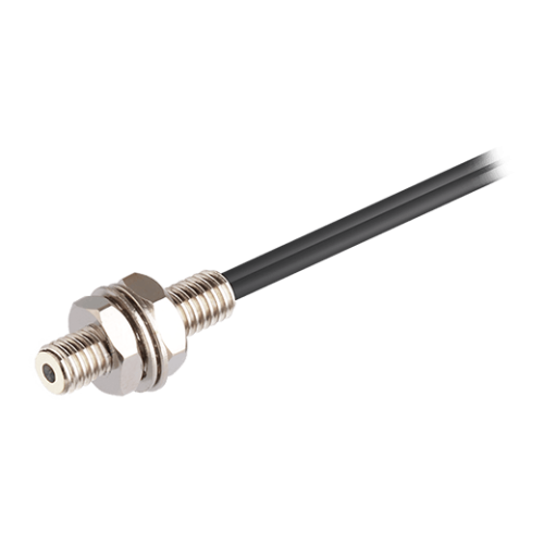 Cable, Fiber Optic, Diffuse Reflective, 3mm Threaded End, 1m Length
