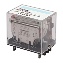 Electro Mechanical Relay, Cube type, 10A 4PDT, 110VAC coil input, LED Indiator, (socket req'd)