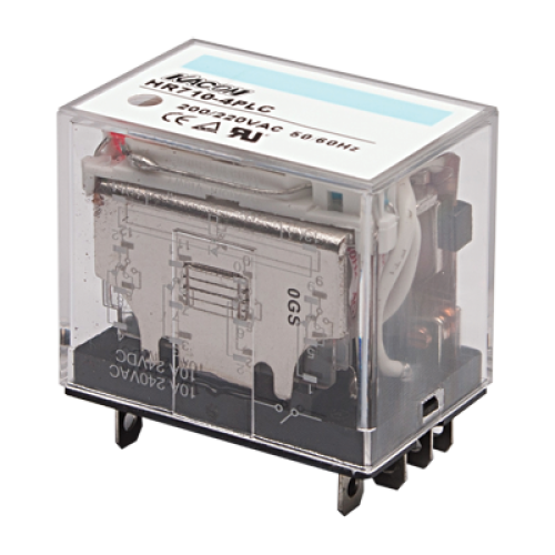 Electro Mechanical Relay, Cube type, 10A 4PDT, 12VDC coil input, LED Indiator, (socket req'd)