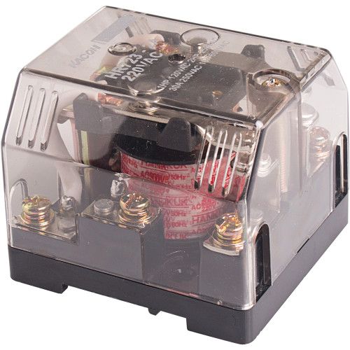 Electro Mechanical Power Relay, Panel mount & screw terminals, 30A SPDT, 110VAC coil input