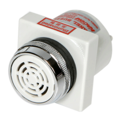 Buzzer, 30mm Panel hole, 80dB, Continuous sound, IP40, 12V AC/DC