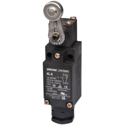 Limit Switch, 60x30x36mm aluminum die-cast body, 1 NO & 1 NC w/ snap action, IP65, Roller lever actuator