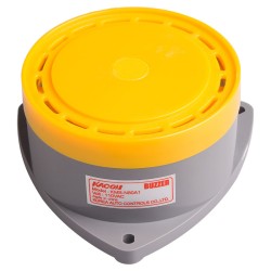 Buzzer, D69xH39mm, Direct mount & exposed type, Continuous sound, 85dB, IP40, 110VAC