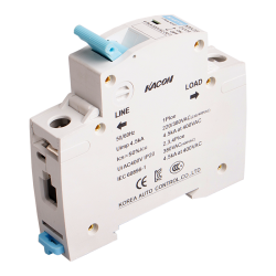 Miniature circuit breaker, 1 pole, 10A, 220/380VAC, 4.5kA at 400VAC, C type trip curve