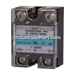 Solid state relay, Single phase, Input 4-32VDC, Load 90-480VAC, 40A, Zero cross