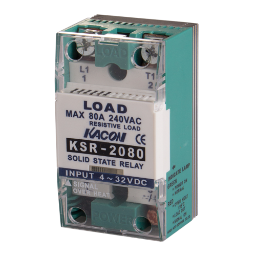 Solid state relay, Over temperature alarm, Single phase, Zerocross, Input 90-240VAC, Load Voltage 90-240VAC, 80A, 5000 dielectric strength