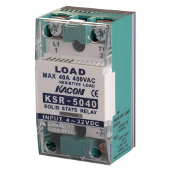Solid state relay, Over temperature alarm, Single phase, Zerocross, Input 4-32VDC, Load Voltage 90-480VAC, 40A, 5000 dielectric strength