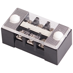 Barrier terminal block, 3 poles, 600VA 10A, M3 screw, L48xW24xH17mm, 10 pcs Bundle