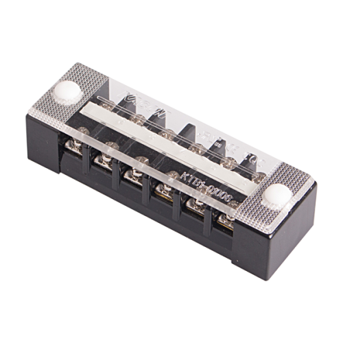 Barrier terminal block, 6 poles, 600VA 10A, M3 screw, L76.5xW24xH17mm, 5 pcs Bundle