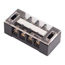 Barrier terminal block, 4 poles, 600VA 20A, M4 screw, L68xW30xH19.5mm, 10 pcs Bundle