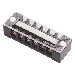 Barrier terminal block, 6 poles, 600VA 20A, M4 screw, L91xW30xH19.5mm, 5 pcs Bundle