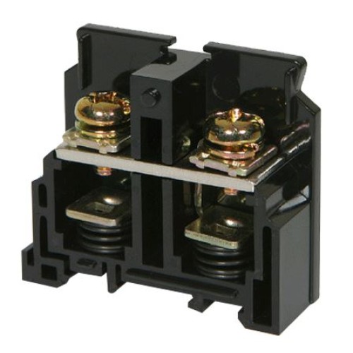 Modular terminal block, DIN Rail mounting, Single level, 60A 600VAC,  H43.8 x W50 x D15.2mm, 10 pcs Bundle