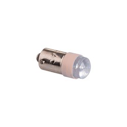 22mm Push button, LED Lamp, 110VAC/DC, 9mm bayonet socket, White