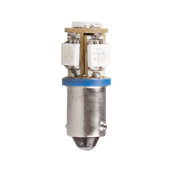 MENICS signal light accessory, LED Bulb, 9mm bayonet socket, Single contact base, 24VDC, Clear Color