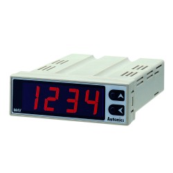 Meter, Graphic Panel, LED, W75xH25mm, 4-Digit, DC Volts & DC mA Input, Scaling, 12-24 VDC