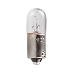MENICS signal light accessory, Incandescent Bulb, 9mm bayonet socket, Single contact base, 24V, 5W, 10 pieces bundle
