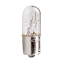 MENICS signal light accessory, Incandescent Bulb, 15mm bayonet socket, Single contact base, 24V, 8W, 10 pieces bundle