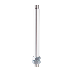 Tower/Signal Light Accessory, Ø22mm Pole, 240mm, 1/2" NPT thread top & 2 x M20 Nuts bottom (for PY7 & MS70)