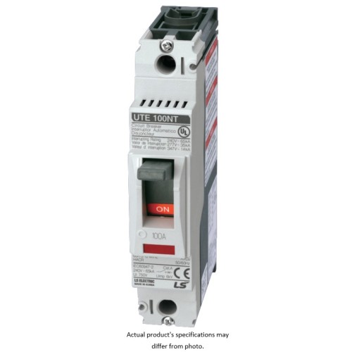 MCCB, Molded Case Circuit Breaker, 1 Pole, 30A, 100kA@240VAC, Fixed thermal/magnetic, Lugs Line/Load Side, UL Listed