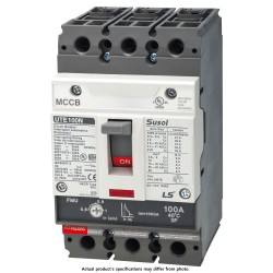MCCB, Molded Case Circuit Breaker, 3 Pole, 15A, 25kA@480VAC, Fixed thermal/magnetic, Lugs Line/Load Side, UL Listed