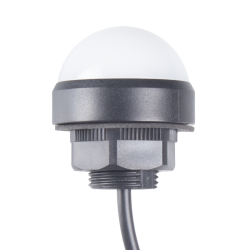 40mm Dome LED indicator, Red / Yellow / Green, 24VDC, Direct mount w/20mm nut, 700mm cable