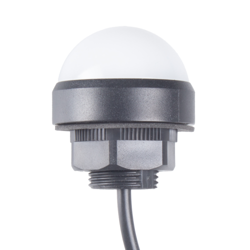 40mm Dome LED indicator, Red / Yellow / Green, 24VDC, Direct mount w/20mm nut, 700mm cable