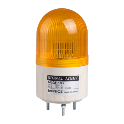 Beacon steady & flashing light, 66mm yellow lens, Stud mount, Incandescent bulb, 110V AC 8W Beacon steady & flashing light, 66mm yellow lens, Stud mount, Incandescent bulb, 110V AC 8W