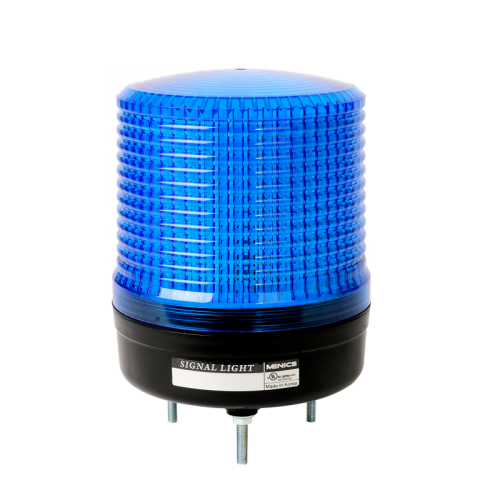 Beacon steady & flash light, 115mm blue lens, Stud mount, LED, 24V AC/DC