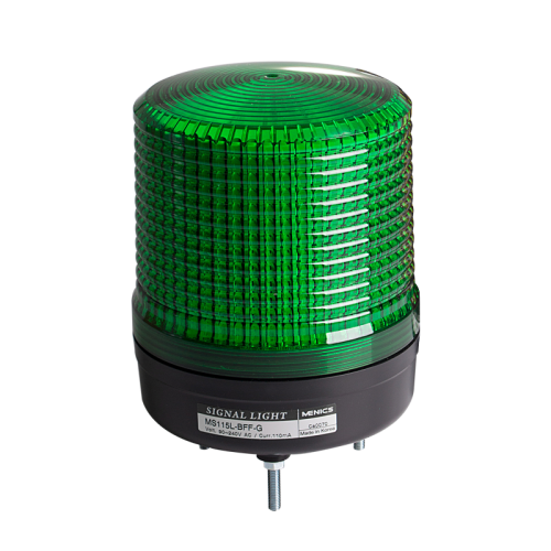 Beacon steady & flash light, 115mm green lens, Stud mount, LED, 24V AC/DC Beacon steady & flash light, 115mm green lens, Stud mount, LED, 24V AC/DC