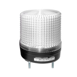 Beacon steady & flash light, 115mm clear lens, 85dB sound, Stud mount, LED, 24V AC/DC